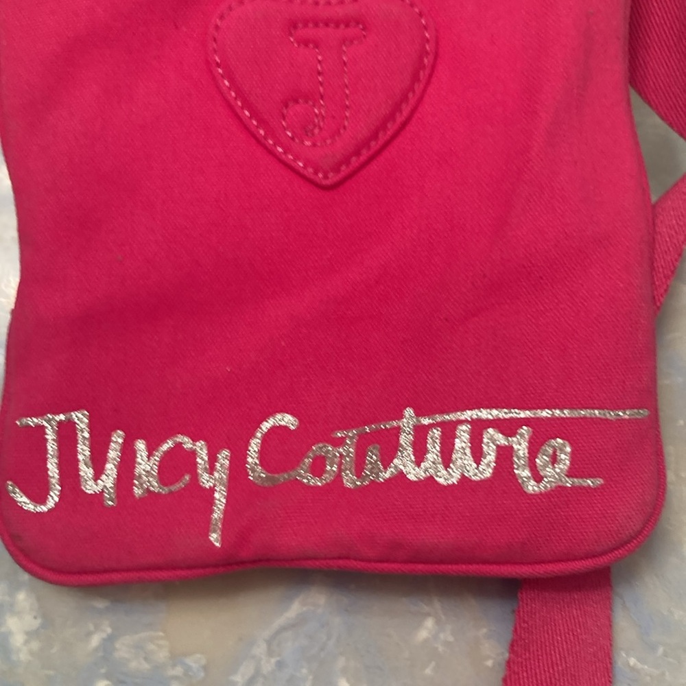 Juicy Couture hot pink mini satchel / messenger bag - Picture 6 of 6